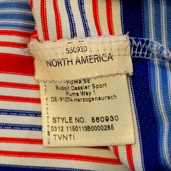 Puma Striped Performance Polo Shirt Men's XL Golf Casual  B39 - Picture 3 of 6